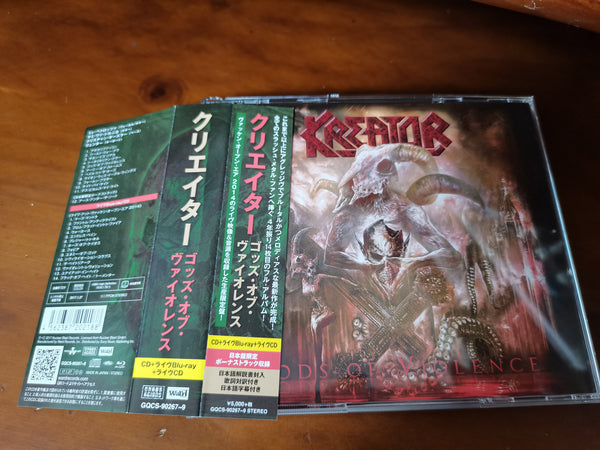Kreator – Gods Of Violence JAPAN 2CD+BLU GQCS-90267~9 6