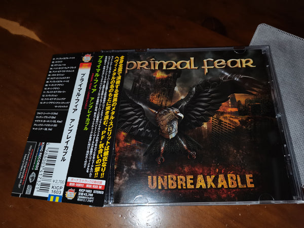 Primal Fear - Unbreakable JAPAN KICP-1603 1