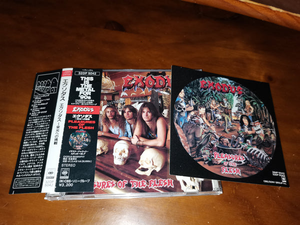 Exodus - Pleasures of the Flesh JAPAN w/Sticker 32DP-5042 11