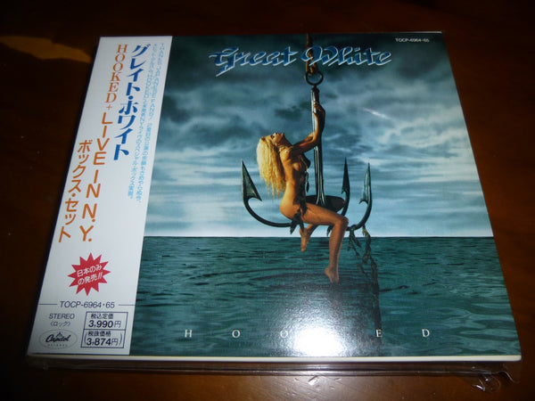 Great White - Hooked + Live In N.Y. JAPAN 2CD TOCP-6964/5 4