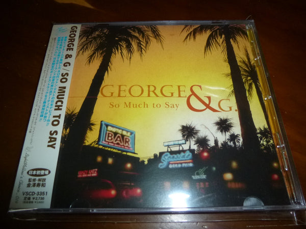 George & G. - So Much To Say JAPAN VSCD-3351 13