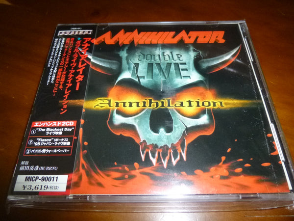 Annihilator ‎– Double Live Annihilation JAPAN 2CD MICP-90011 1